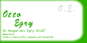 otto egry business card
